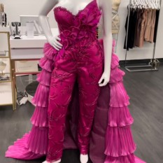 Pink Jumpsuit With Detachable Tail