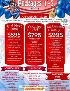 'America's Fabulous Faces' (AFF) 2025, June 27-29, Lexington, KY Basic Entry Fee (experienced contestants)