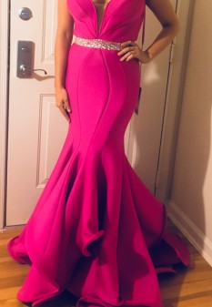 Pink Mac Duggal Gown