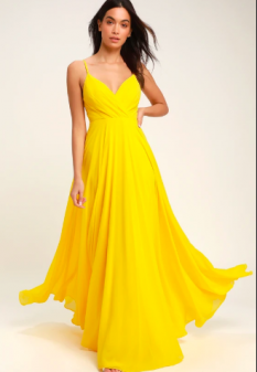 Yellow Lulus Gown