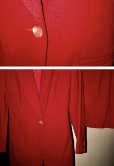  Red custom suit