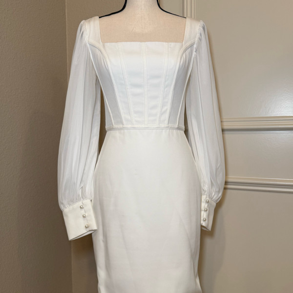 White Interview Dress