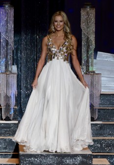  White Custom Couture Evening Gown by Sherri Hill