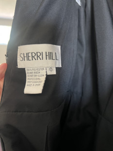 Sherri Hill Open Back Cocktail Dress with Crystal Detaling on Back: Size 0/$350