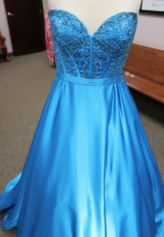  Blue ball gown from Sherri Hill