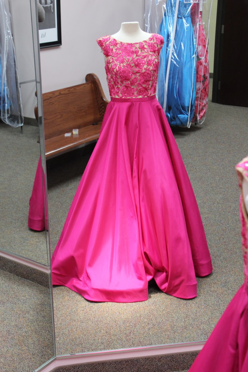 Pink Floral dress from Sherri Hill