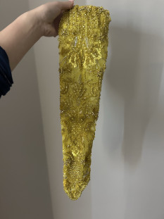 Yellow Sherri Hill Crossover Couture Size 4