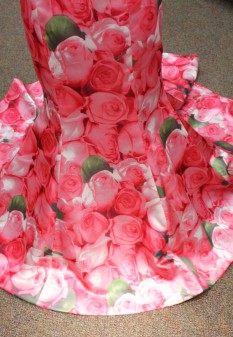 Pink floral two piece Sherri Hill dress
