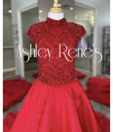 Ashley Lauren red gown