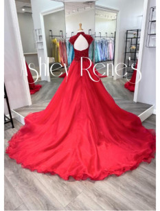 Ashley Lauren red gown