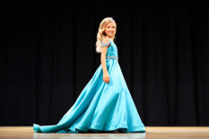  Young Girl's Ashley Lauren Pageant Gown Size 6
