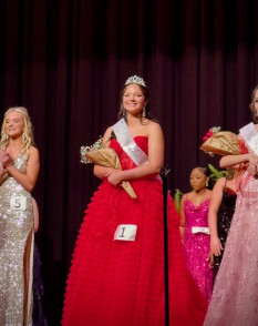  Red Sherri Hill Pageant Dress