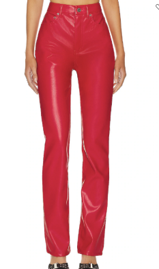  Faux Leather Heston Straight Leg Pants brand: AFRM