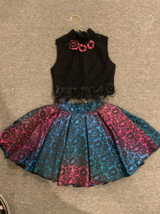 Resale on one of a kind Wanda Beauchamp dressy top/skirt never worn