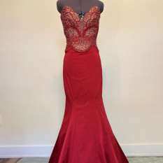 Custom Sheri Hill Couture Gown  Size 4  One-of-a-Kind