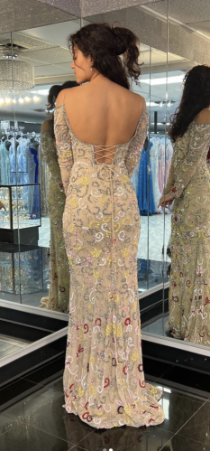 Unique Beaded Sherri Hill Gown