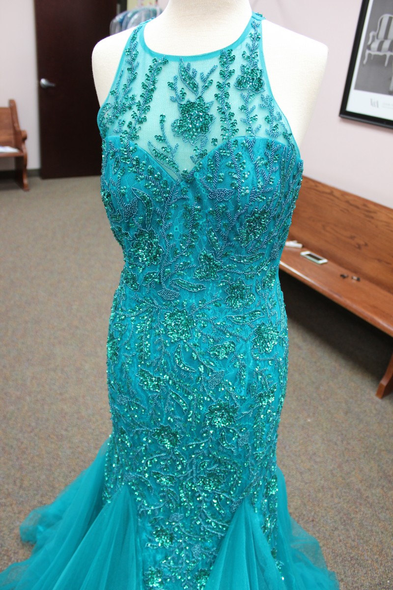 Blue mermaid dress from Sherri Hill