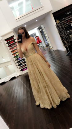 Jovani Gold Gown