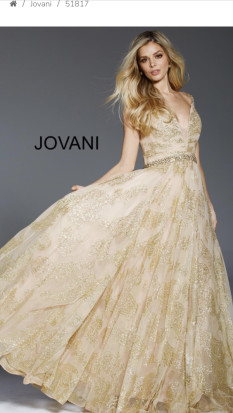  Jovani Gold Gown