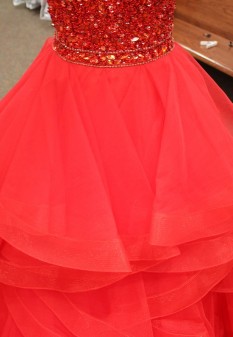  Red ball gown from Sherri Hill