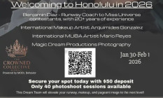  Pageant Bootcamp - Honolulu, Hawaii - Runway + Makeup + Photoshoot Package