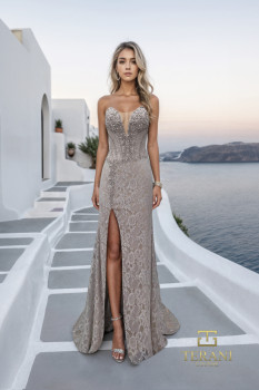 slim fit dress slacks GLS GL3693 Corset Beaded Fitted Long Formal Prom Dress
