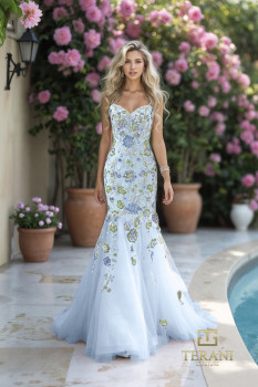  Sweetheart Beaded Tulle Mermaid Gown - 261P6193