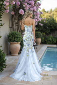 Sweetheart Beaded Tulle Mermaid Gown - 261P6193