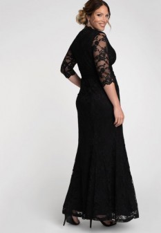 Screen Siren Lace Gown in Black