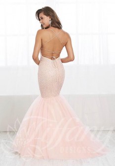 Mermaid Prom Dress with Pearl Beaded Bodice