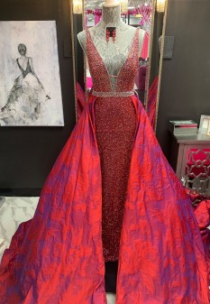  Custom Jovani Couture Pageant Gown