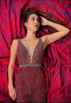 Custom Jovani Couture Pageant Gown