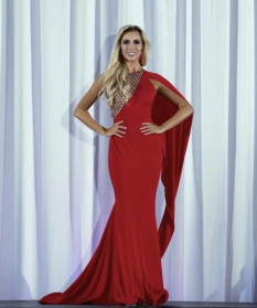  Jovani Red Evening Gown