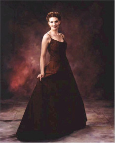 Spaghetti strap corset formal ball gown