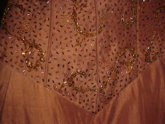Spaghetti strap corset formal ball gown