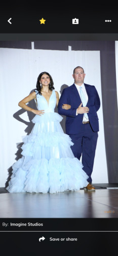 Light Blue ASHLEY LAUREN Ball Gown