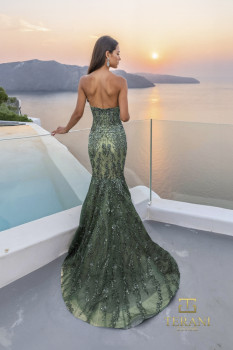  Sweetheart Beaded Tulle Mermaid Gown - 261GL6001