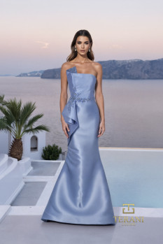 Asymmetric One-Shoulder Mikado Mermaid Gown - 261M6462
