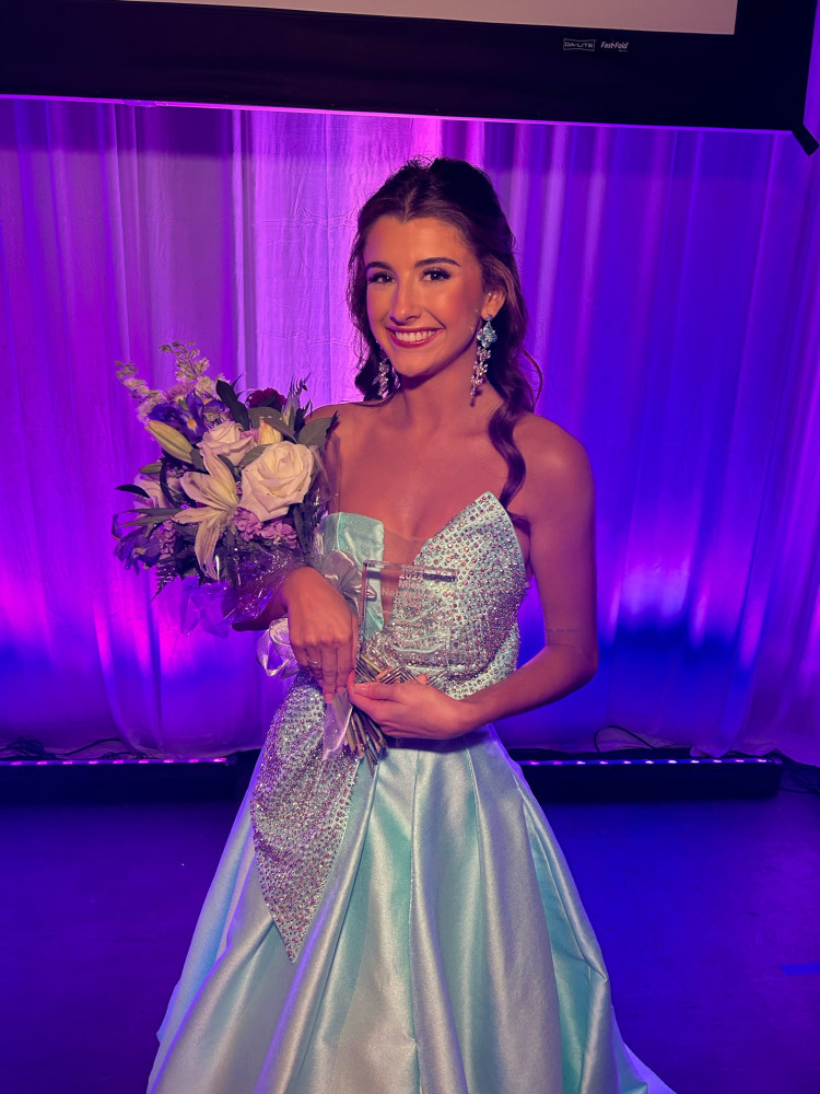 Ashley Lauren 11609 Teal Bow Ball Gown Teen