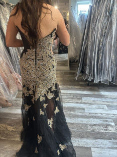Jovani Black and Gold Gown! New Style!
