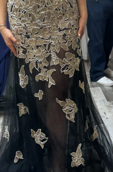 Jovani Black and Gold Gown! New Style!