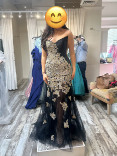  Jovani Black and Gold Gown! New Style!