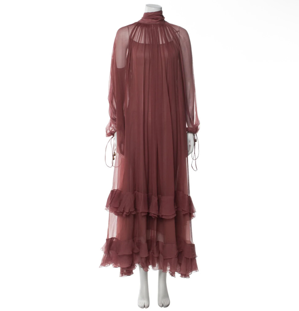 Chloé Mock Neck Long Dress