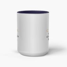 Crown. Coffee. Community Service. 15 oz Accent Mugs
