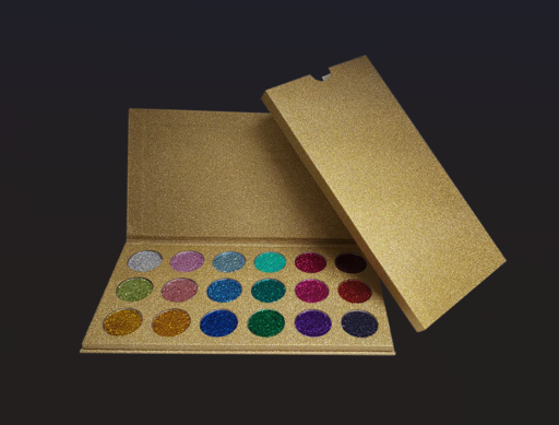 18 Color Diamond Glitter Pressed Powder Palette