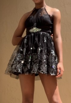 Black sparkly dress