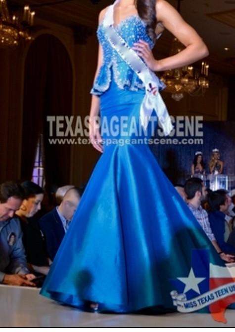 Blue MacDuggal Couture