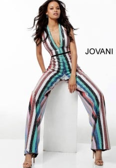 Multi color jumpsuit by Jovani