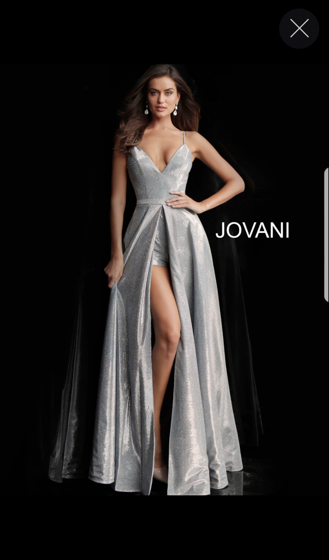 Silver Miss Pageant Dress by Jovani