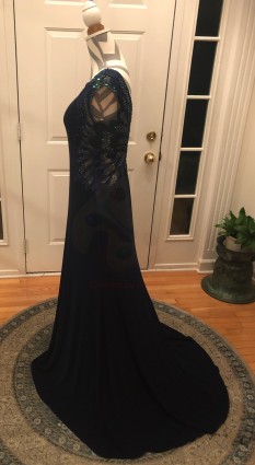 Tony Bowls Navy Blue Gown